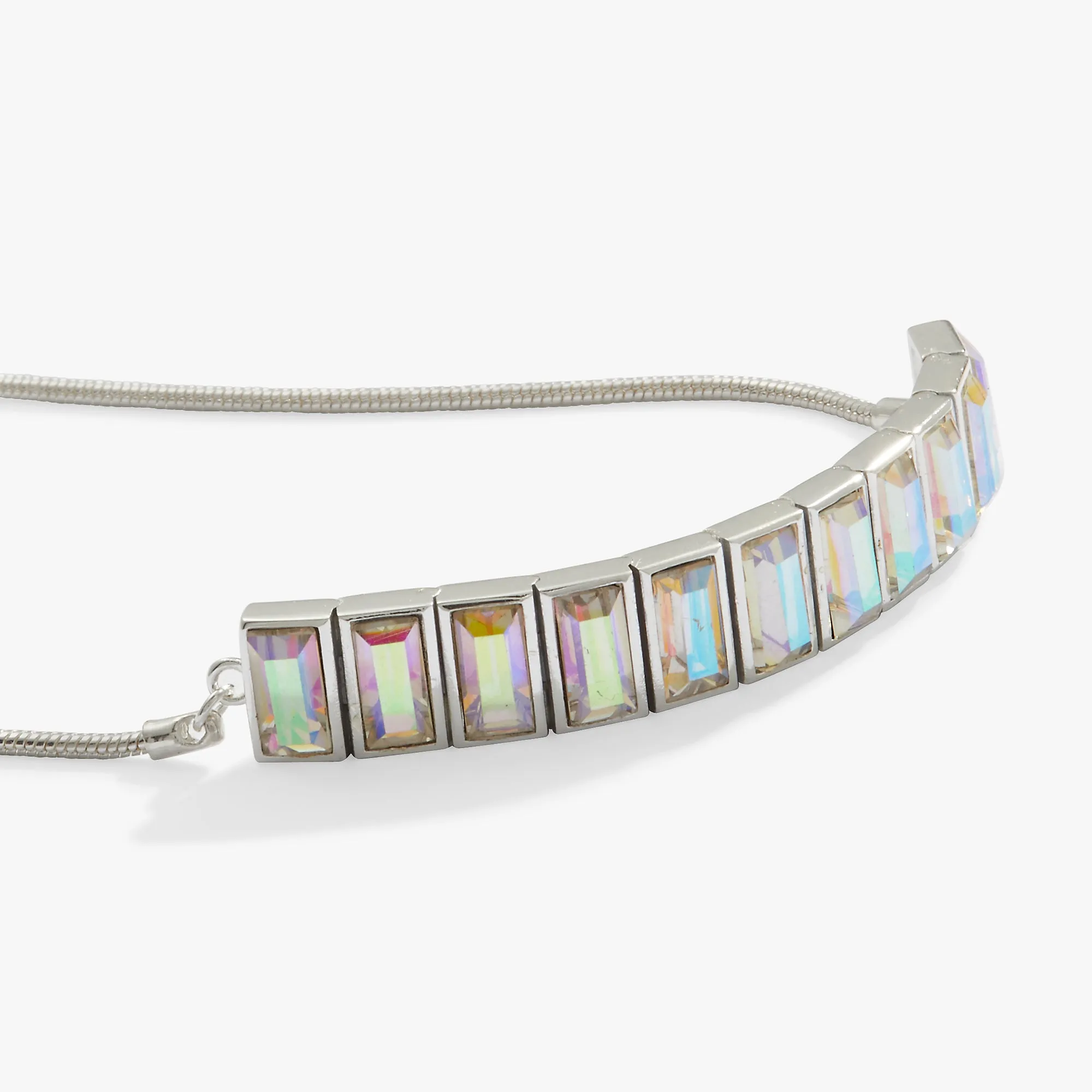 Crystal Baguette Bolo Tennis Bracelet