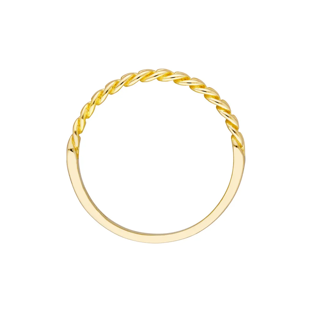 Curb Chain Link Ring | Genuine 14K Yellow Gold