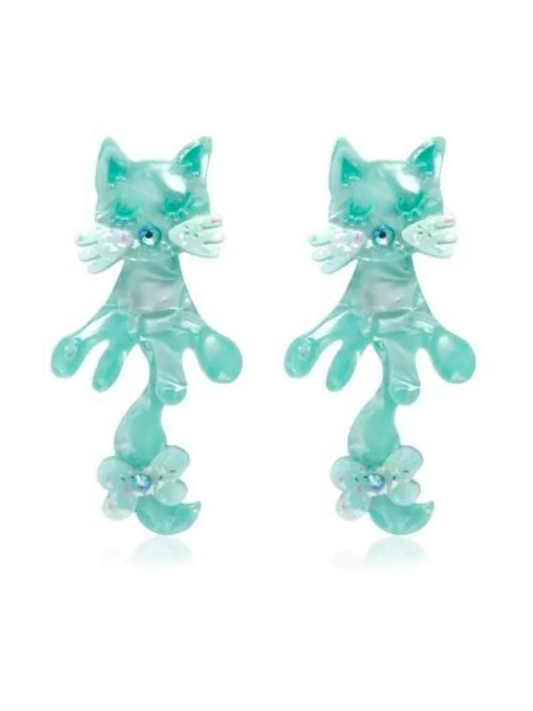 Cute kitten earrings & ear clip & hairpin【s0000003290】