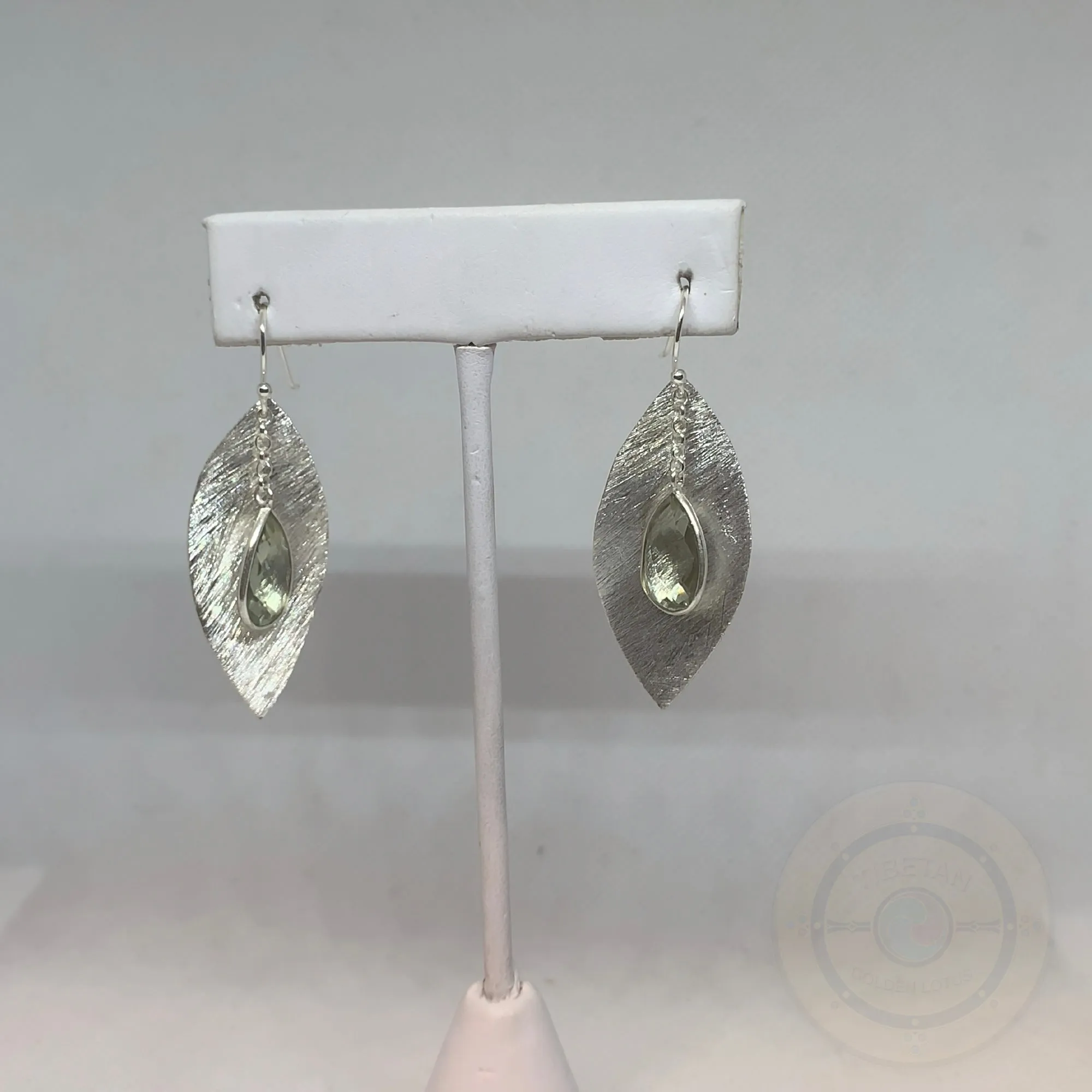 Dangle Statement Peridot Teardrop Earring