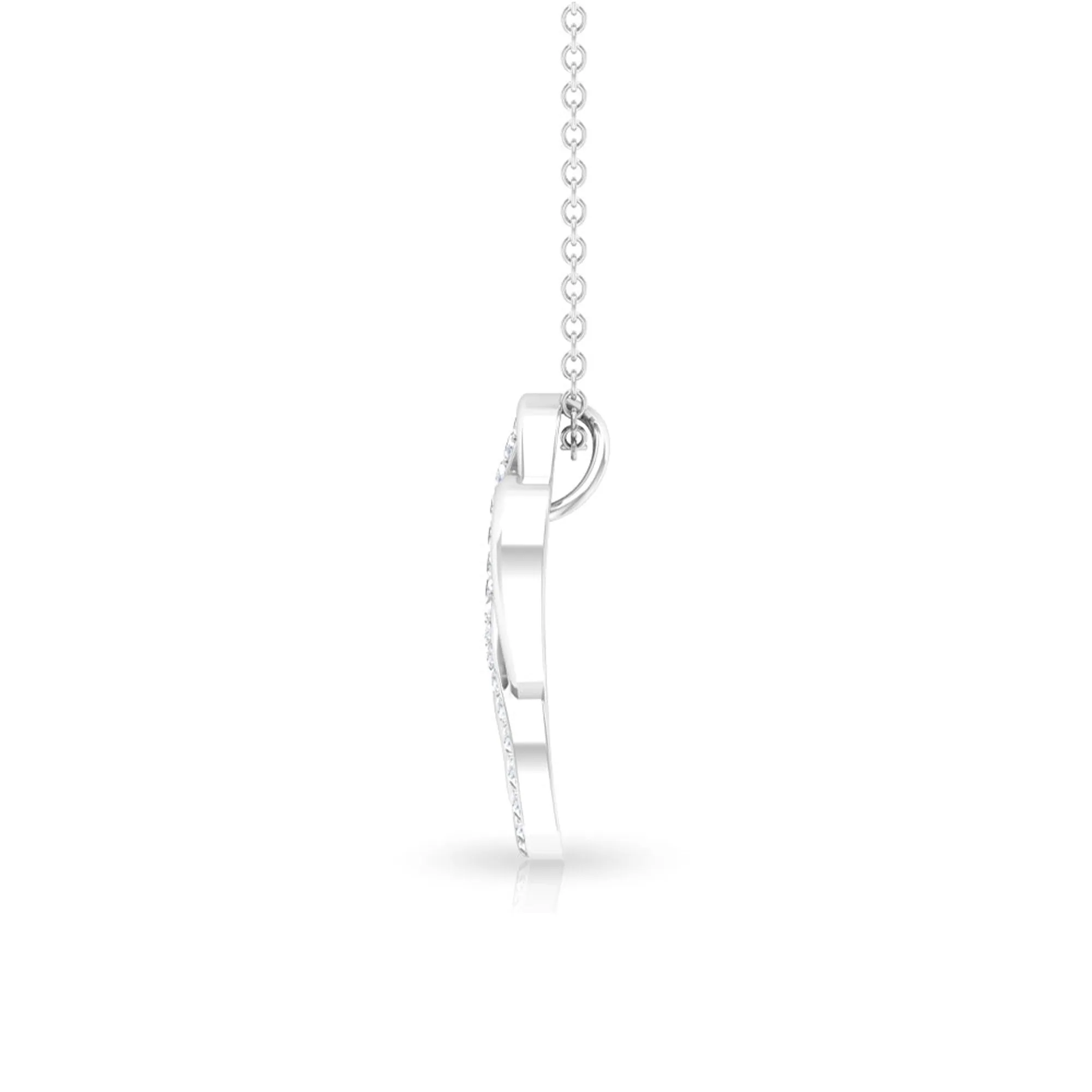 Diamond Infinity Heart Necklace for Women