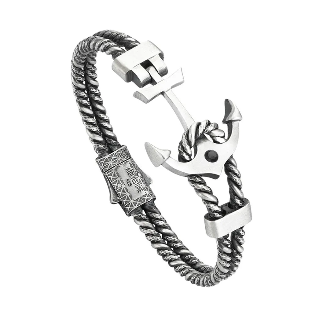 Diamond Invictus Anchor Bangle