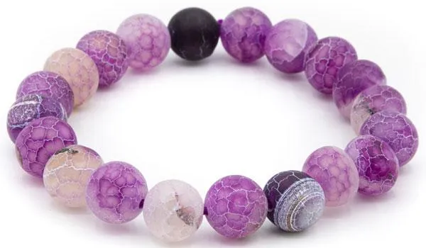 Dragon Vein Agate Natural Gemstone Bracelet