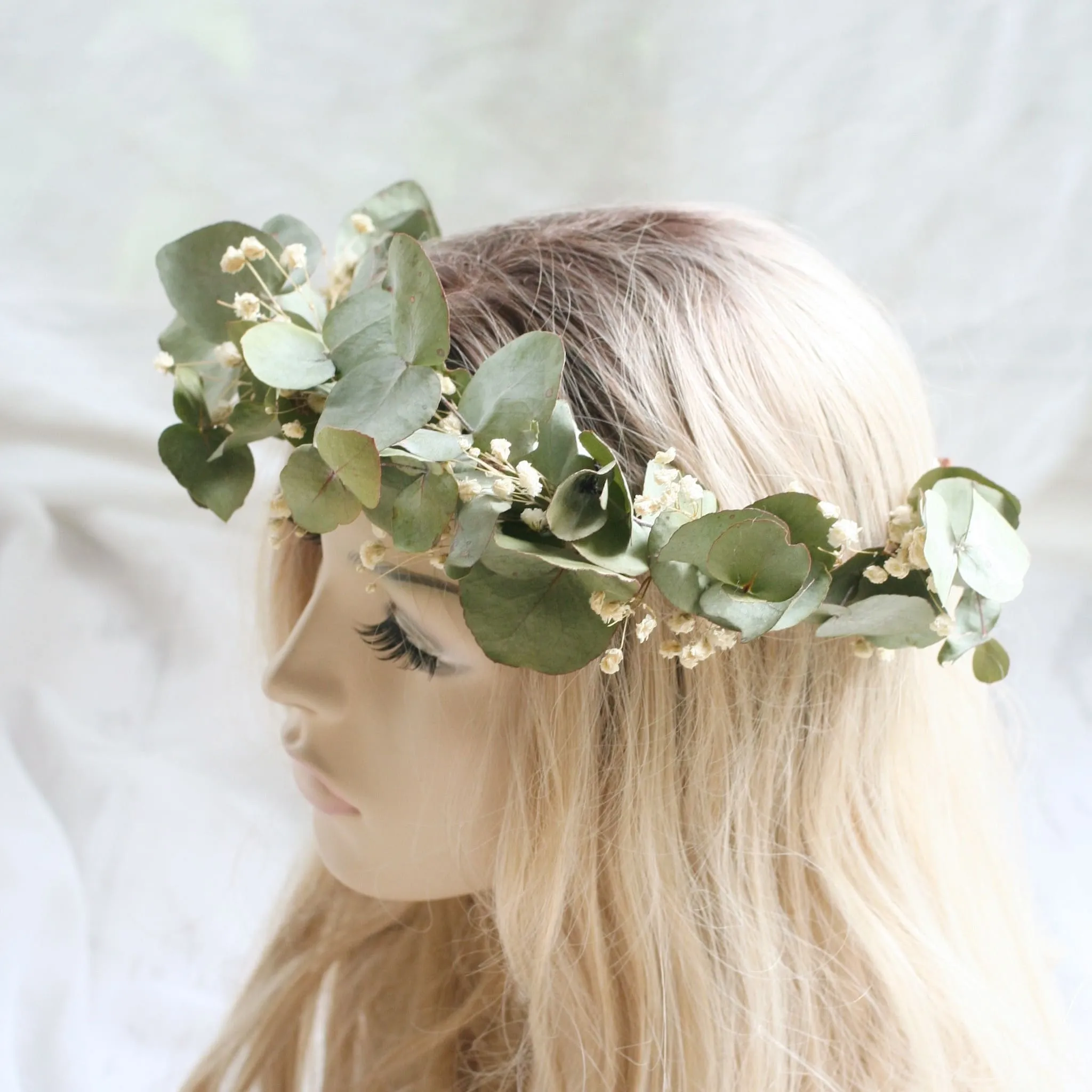 Dried Flower Crown EUCALYPTUS GREENERY