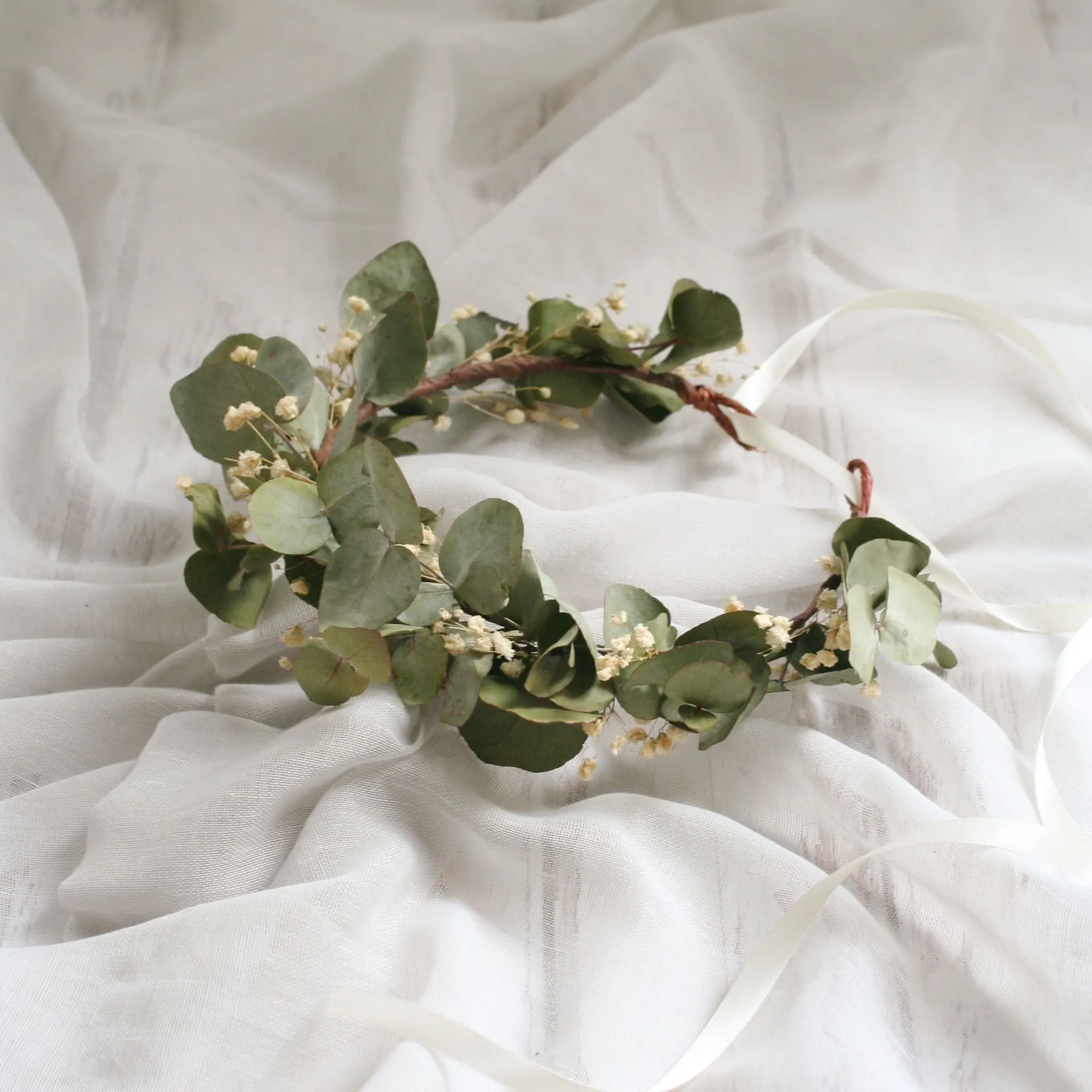 Dried Flower Crown EUCALYPTUS GREENERY