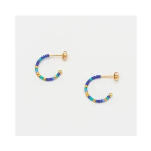 Earrings Hoop Rainbow Gold Plated