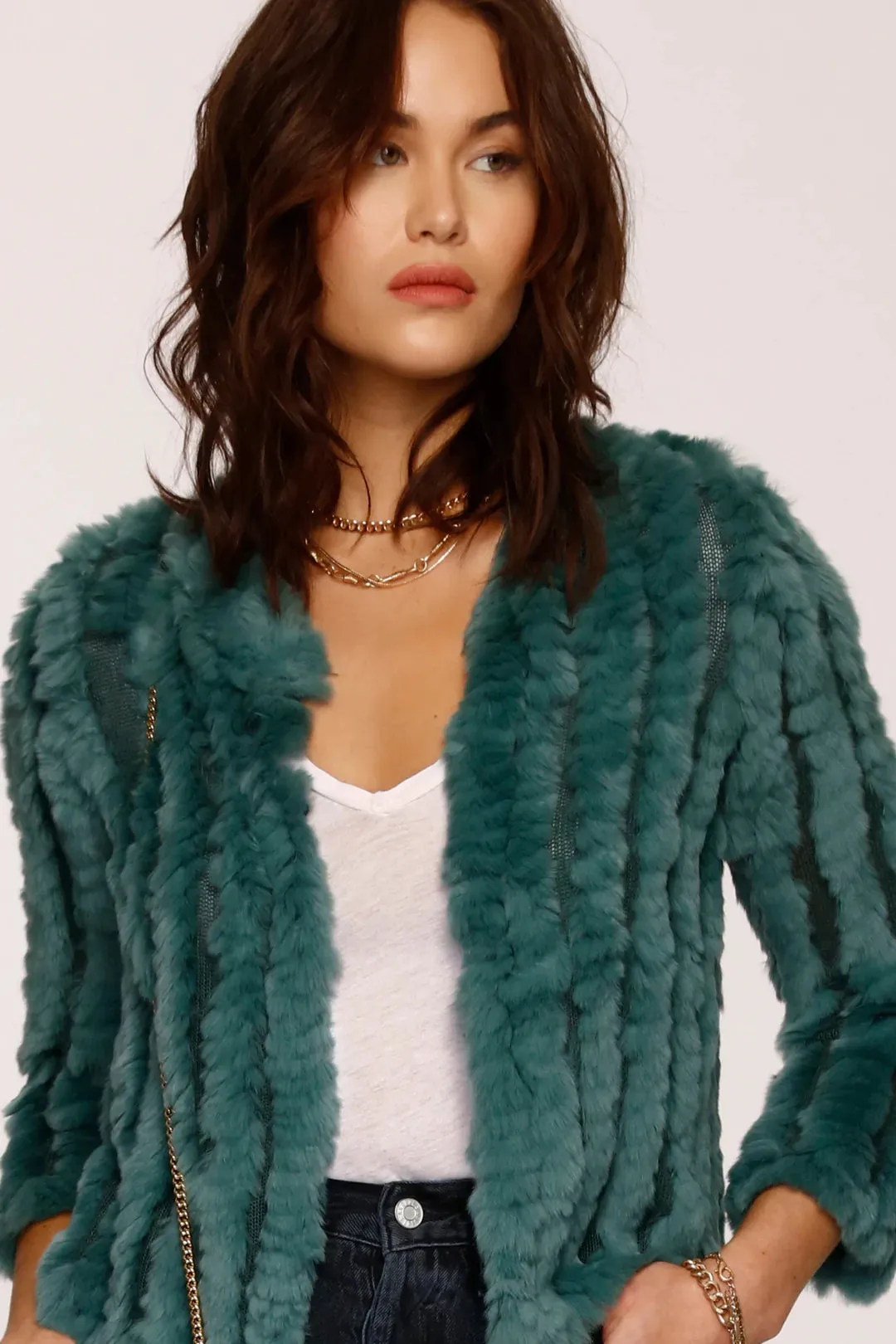 Emerald Rosa Fur Jacket