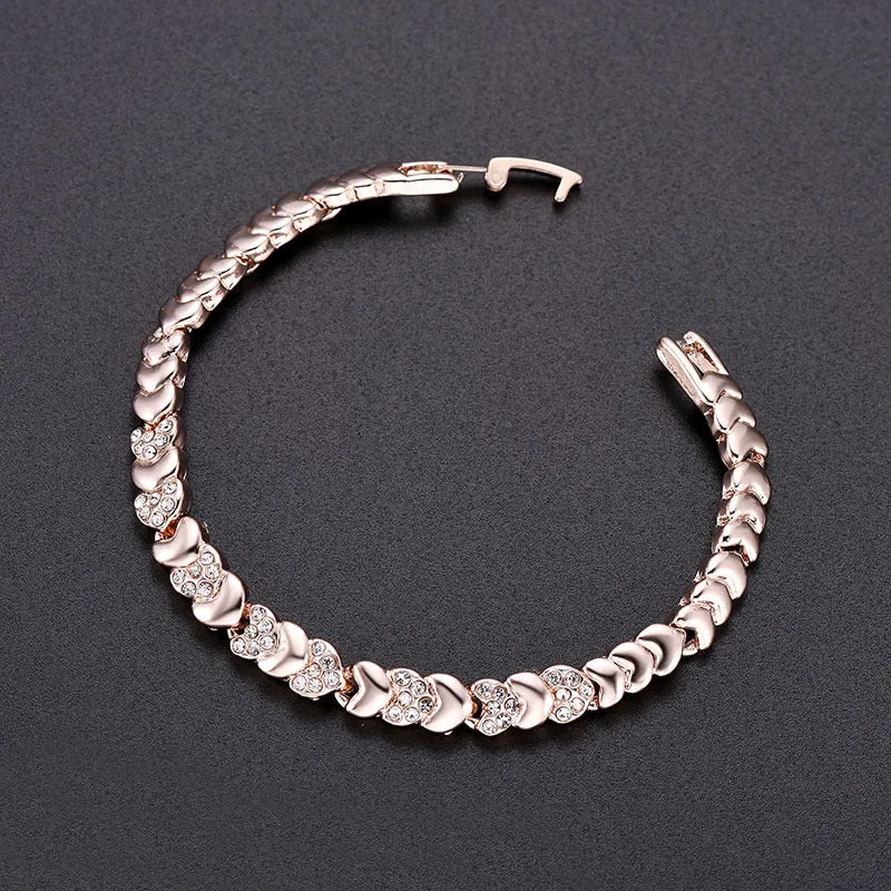 Fashion Personality And Creativity Alloy Diamond Love Bracelet