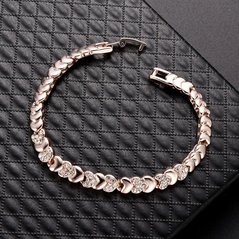 Fashion Personality And Creativity Alloy Diamond Love Bracelet