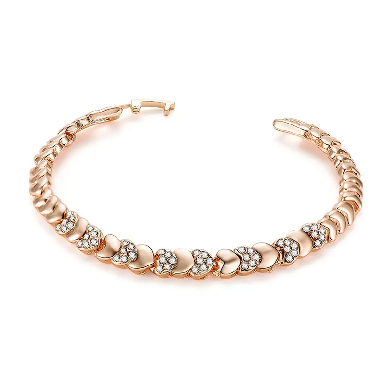 Fashion Personality And Creativity Alloy Diamond Love Bracelet