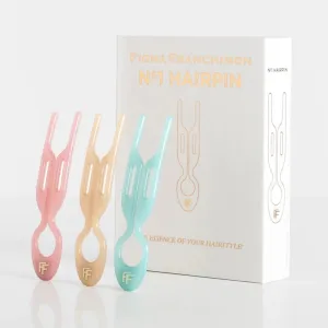 Fiona Franchimon - No. 1 Hairpin Miami Collection - Seashell Pink, Soft Beige and Tantalizing Blue (3 per box)