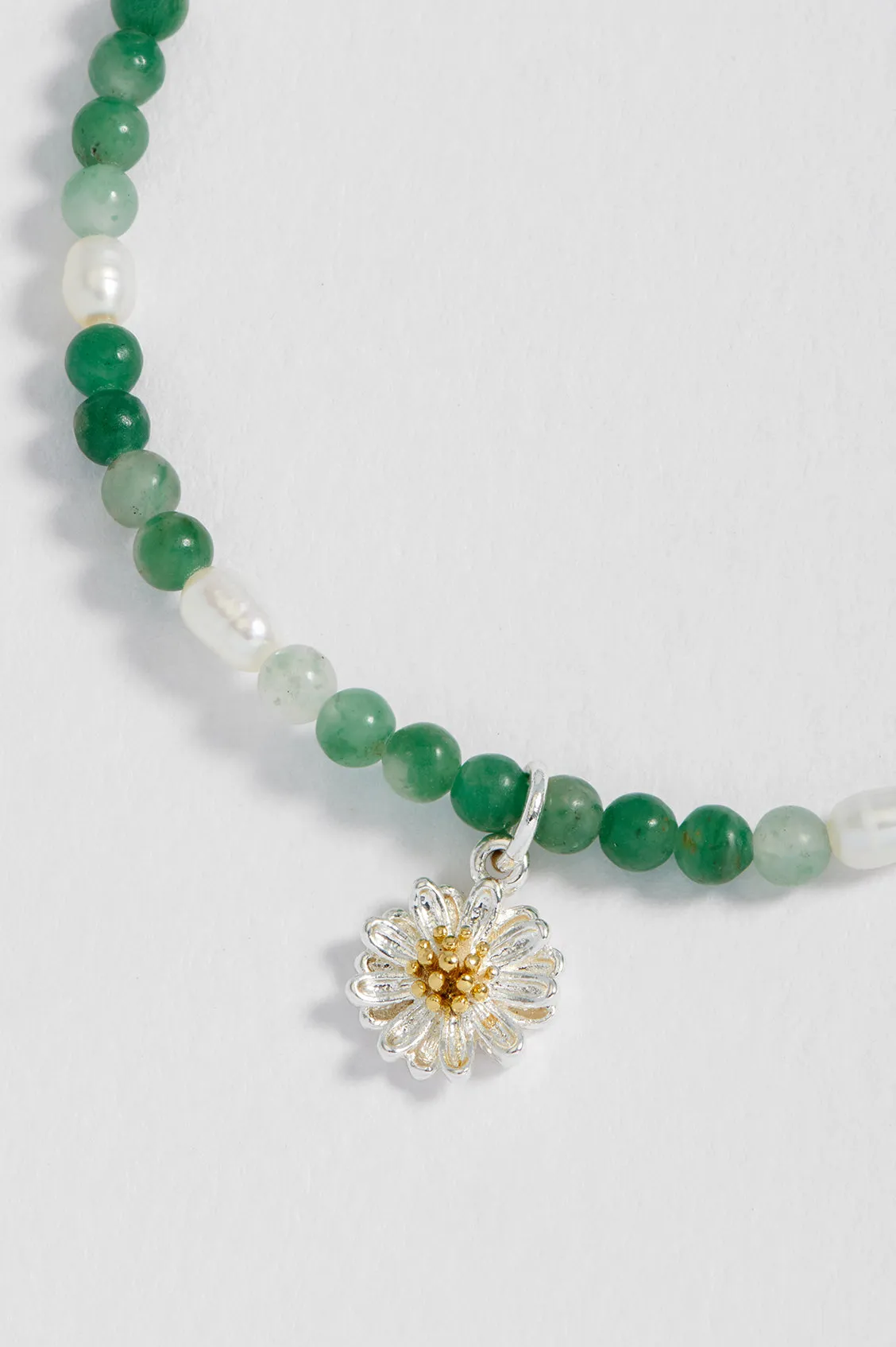 Gemstone and Pearl Wildflower Sienna Bracelet