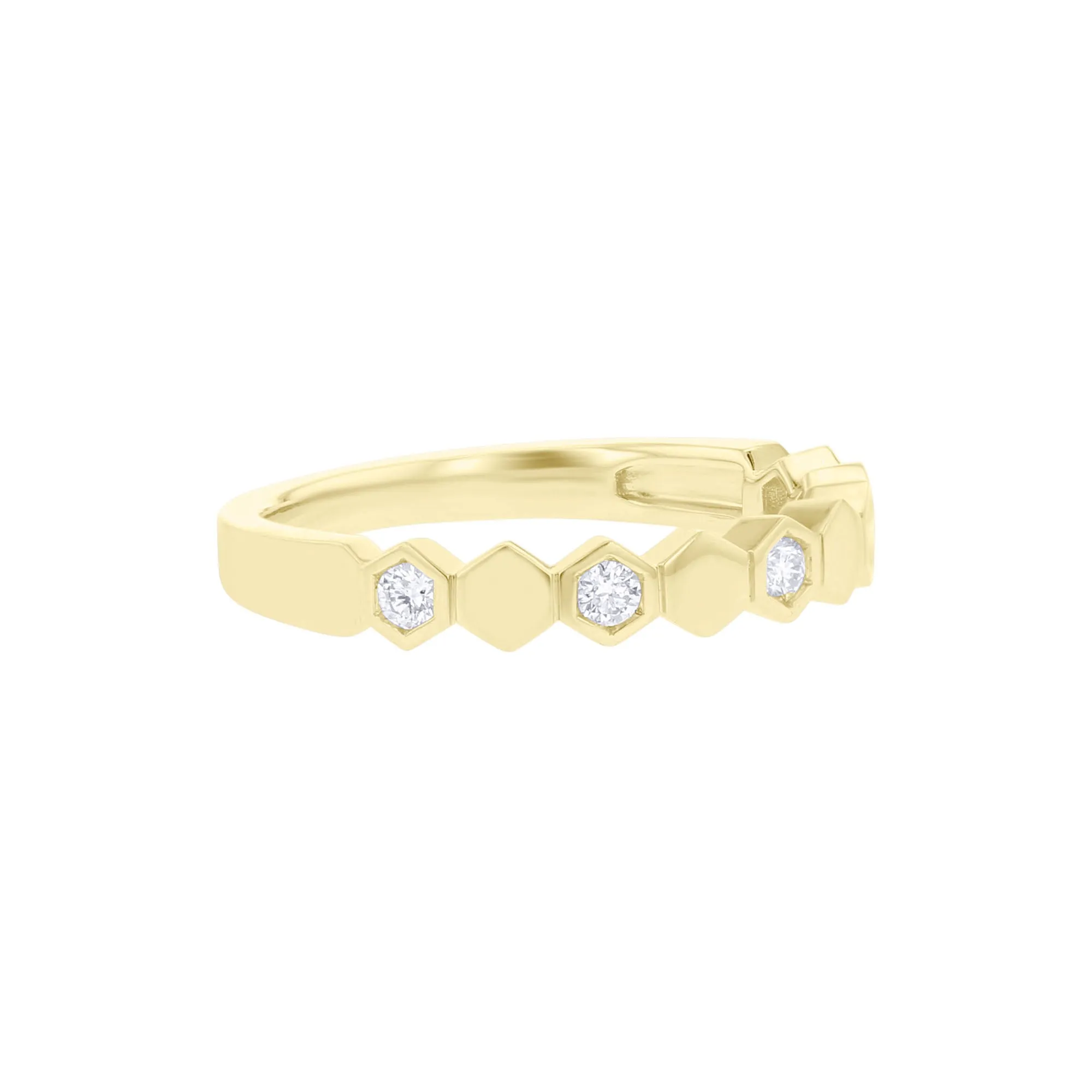 Geometric Stackable Diamond Ring