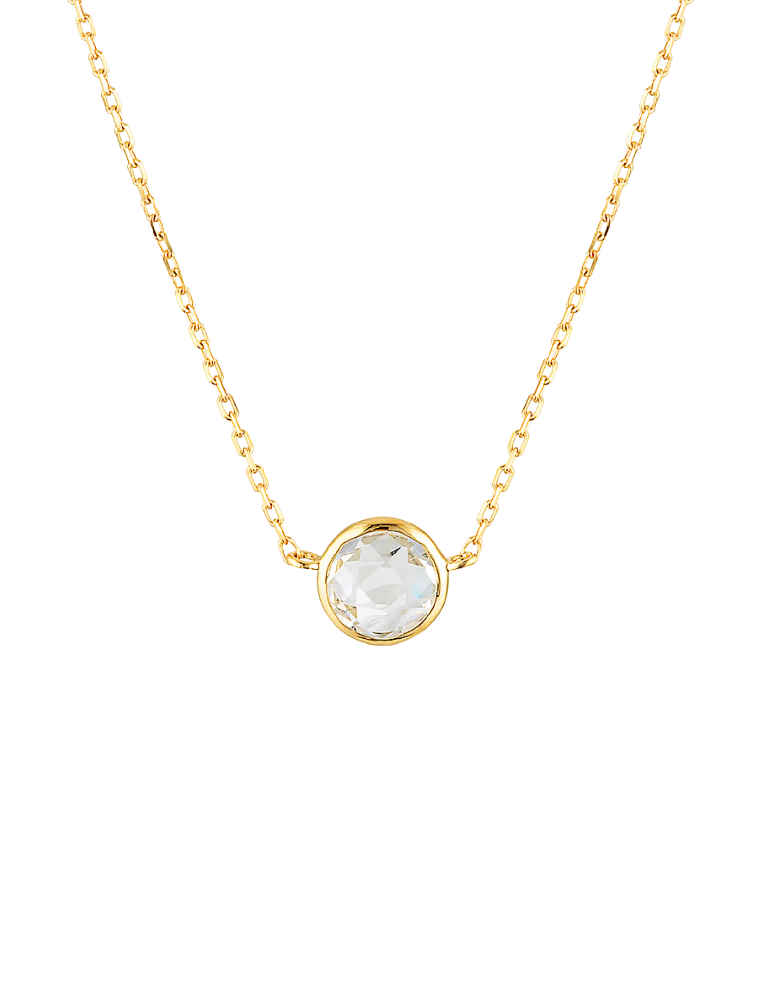 Georgini Lucent Necklace w/ White Topaz - Gold