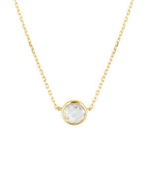 Georgini Lucent Necklace w/ White Topaz - Gold