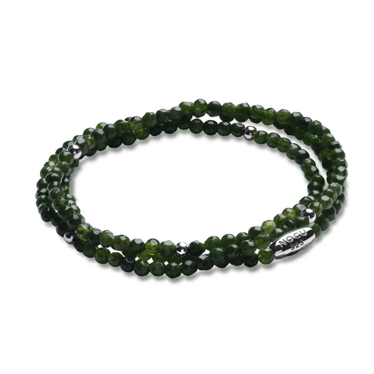 Green Jade | .925 Sterling Silver | Gemstone Wrap