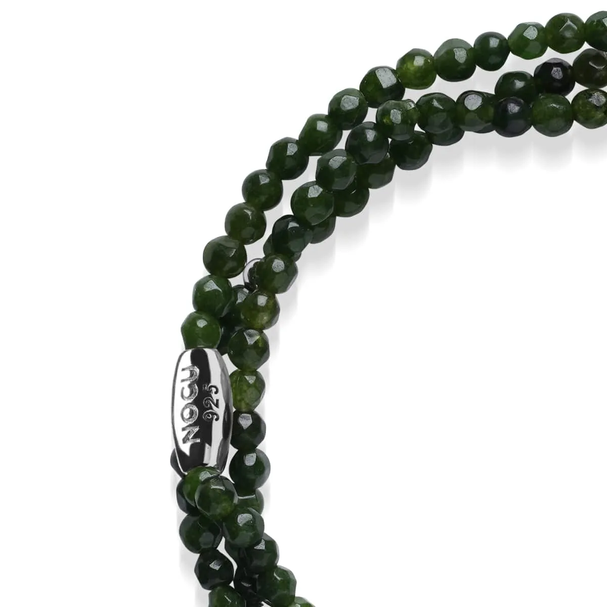 Green Jade | .925 Sterling Silver | Gemstone Wrap