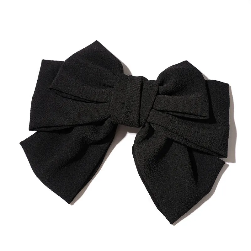 Hair Ring Ladies Hairpin Three-Layer Bow Spring Clip