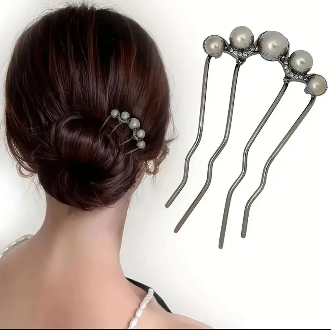 Hairfork - Hairaccessories - Hairpin met parels