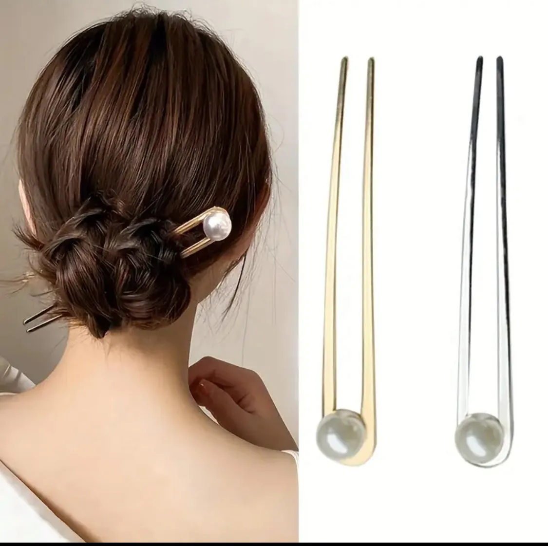 Hairpin Hairstick EASY Pearl - de ideale haarspeld voor lang haar!