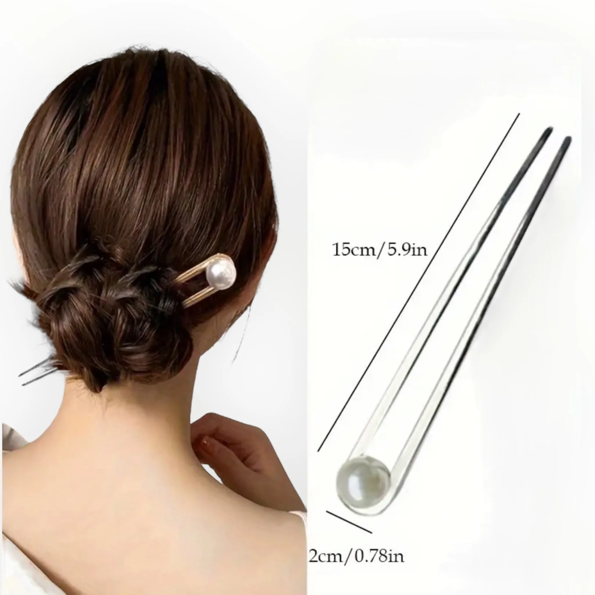 Hairpin Hairstick EASY Pearl - de ideale haarspeld voor lang haar!