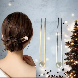 Hairpin Hairstick EASY Pearl - de ideale haarspeld voor lang haar!