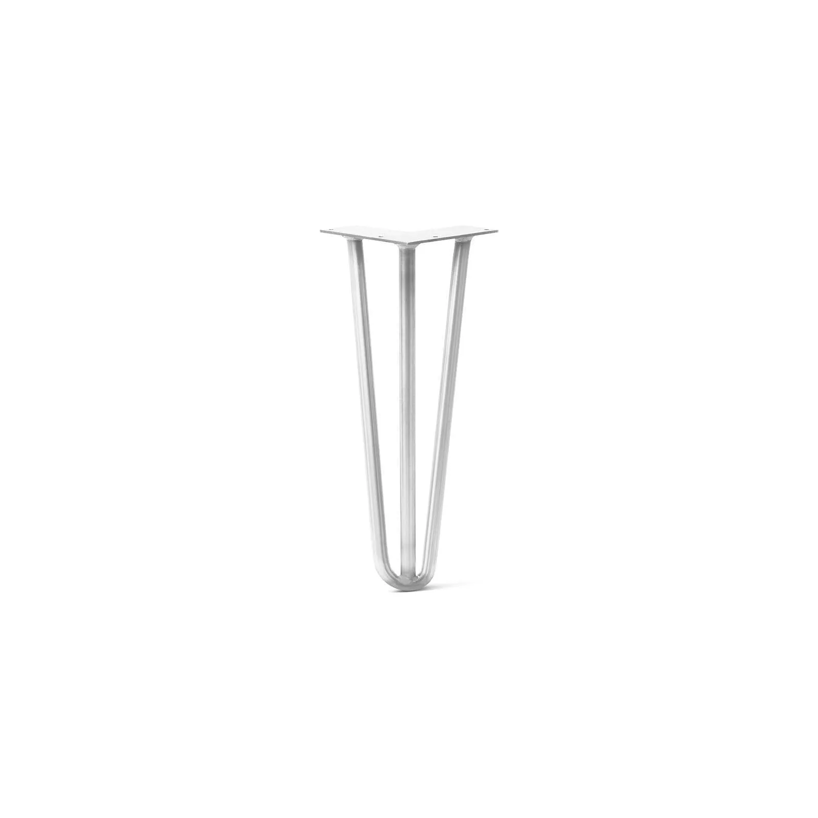 Hairpin Leg (Sold Separately), 3-Rod Design - White Powder Coated Finish