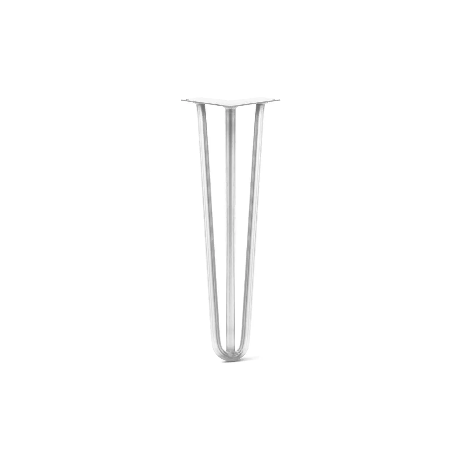 Hairpin Leg (Sold Separately), 3-Rod Design - White Powder Coated Finish