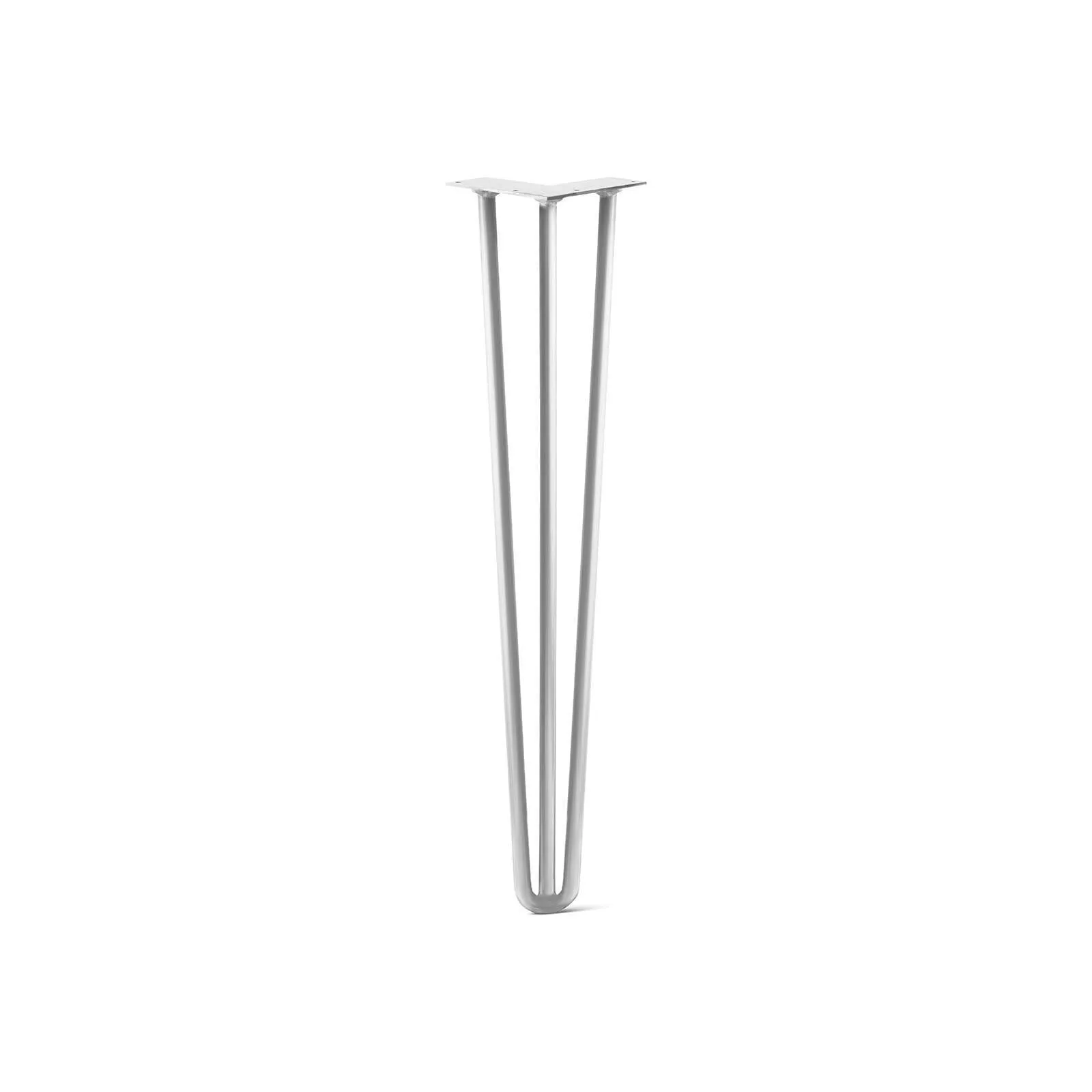 Hairpin Leg (Sold Separately), 3-Rod Design - White Powder Coated Finish