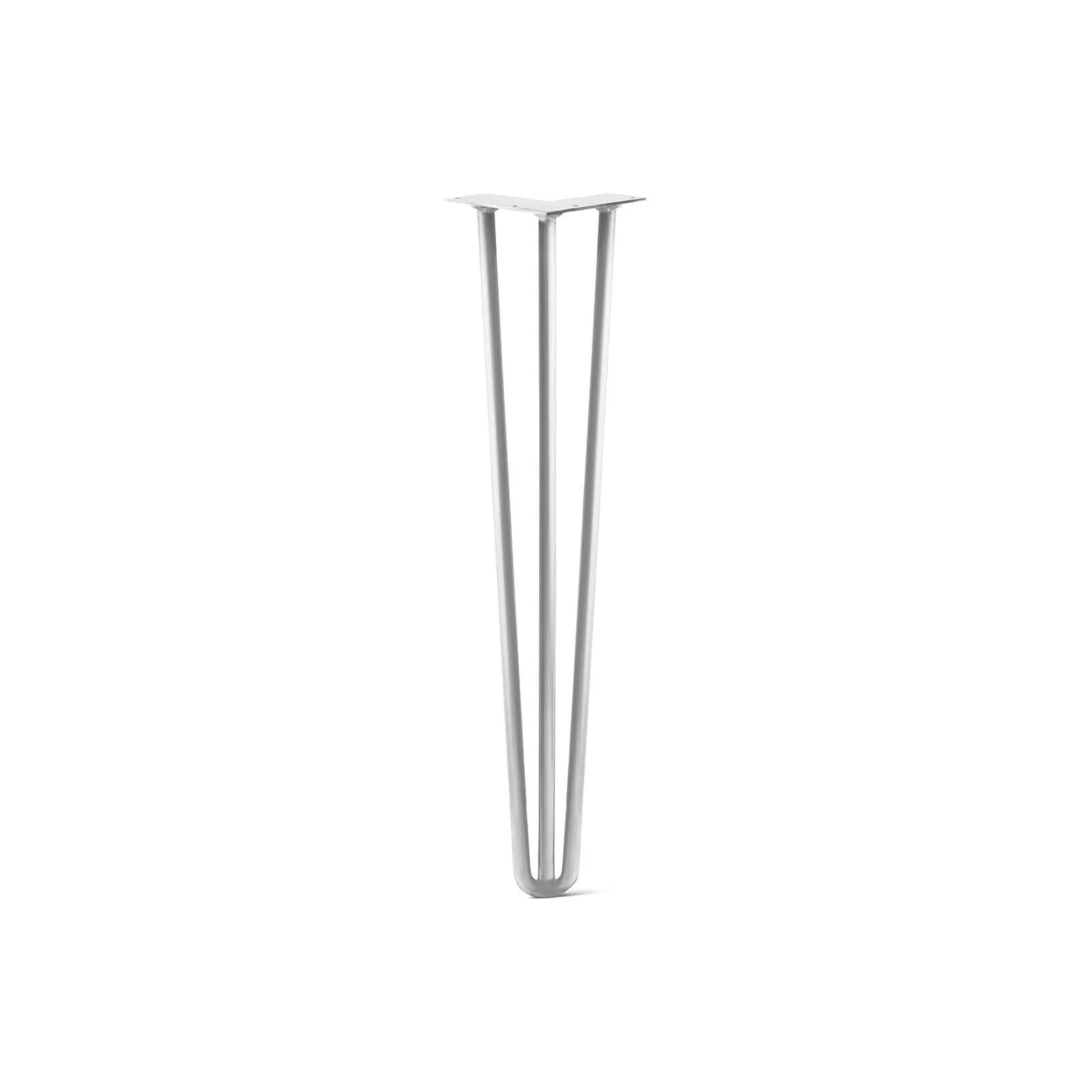 Hairpin Leg (Sold Separately), 3-Rod Design - White Powder Coated Finish