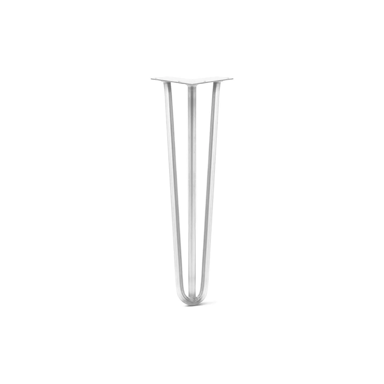 Hairpin Leg (Sold Separately), 3-Rod Design - White Powder Coated Finish