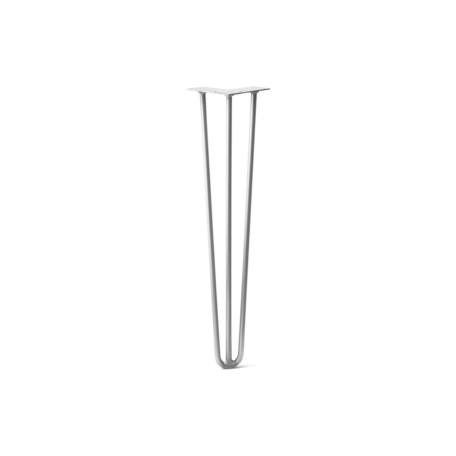 Hairpin Leg (Sold Separately), 3-Rod Design - White Powder Coated Finish