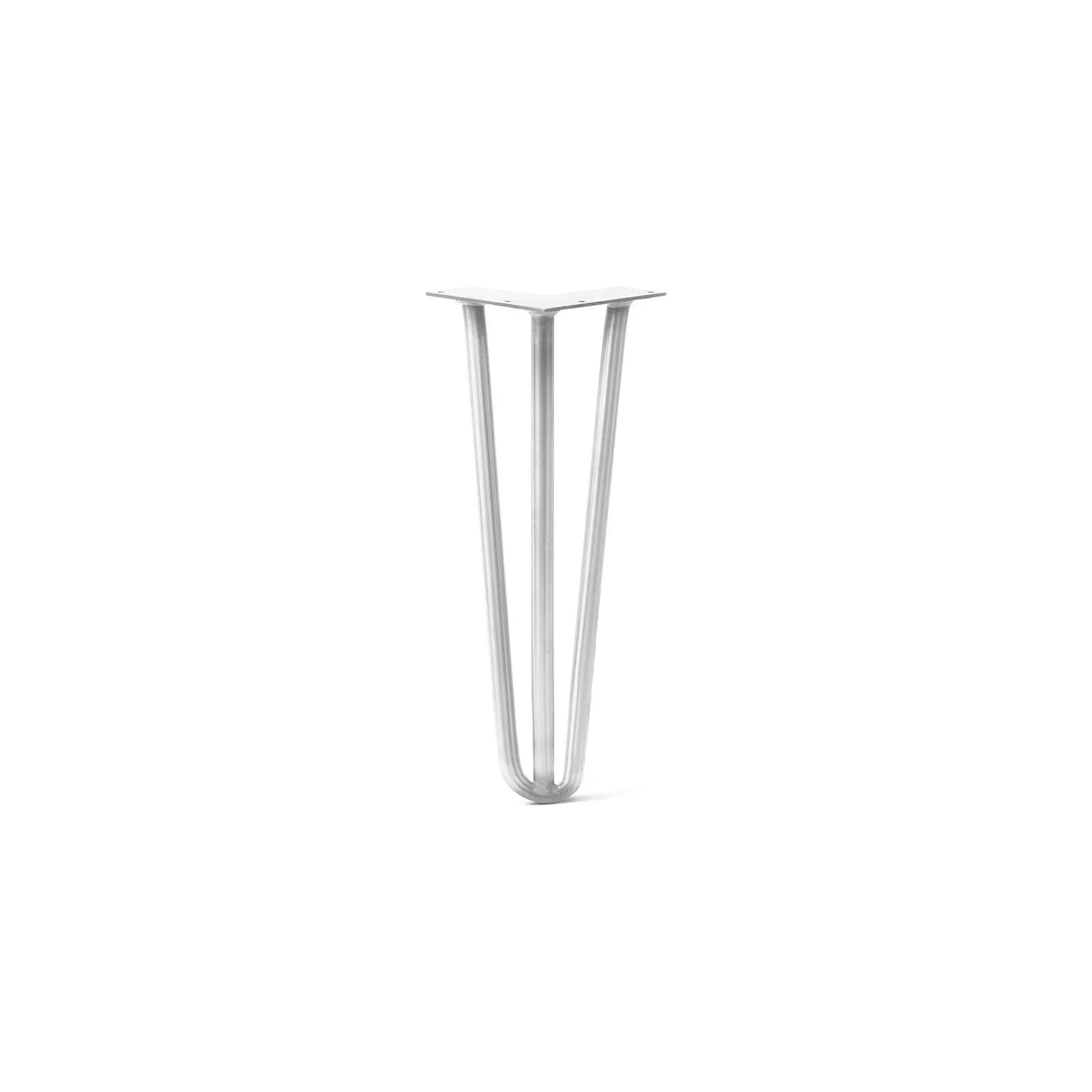 Hairpin Leg (Sold Separately), 3-Rod Design - White Powder Coated Finish