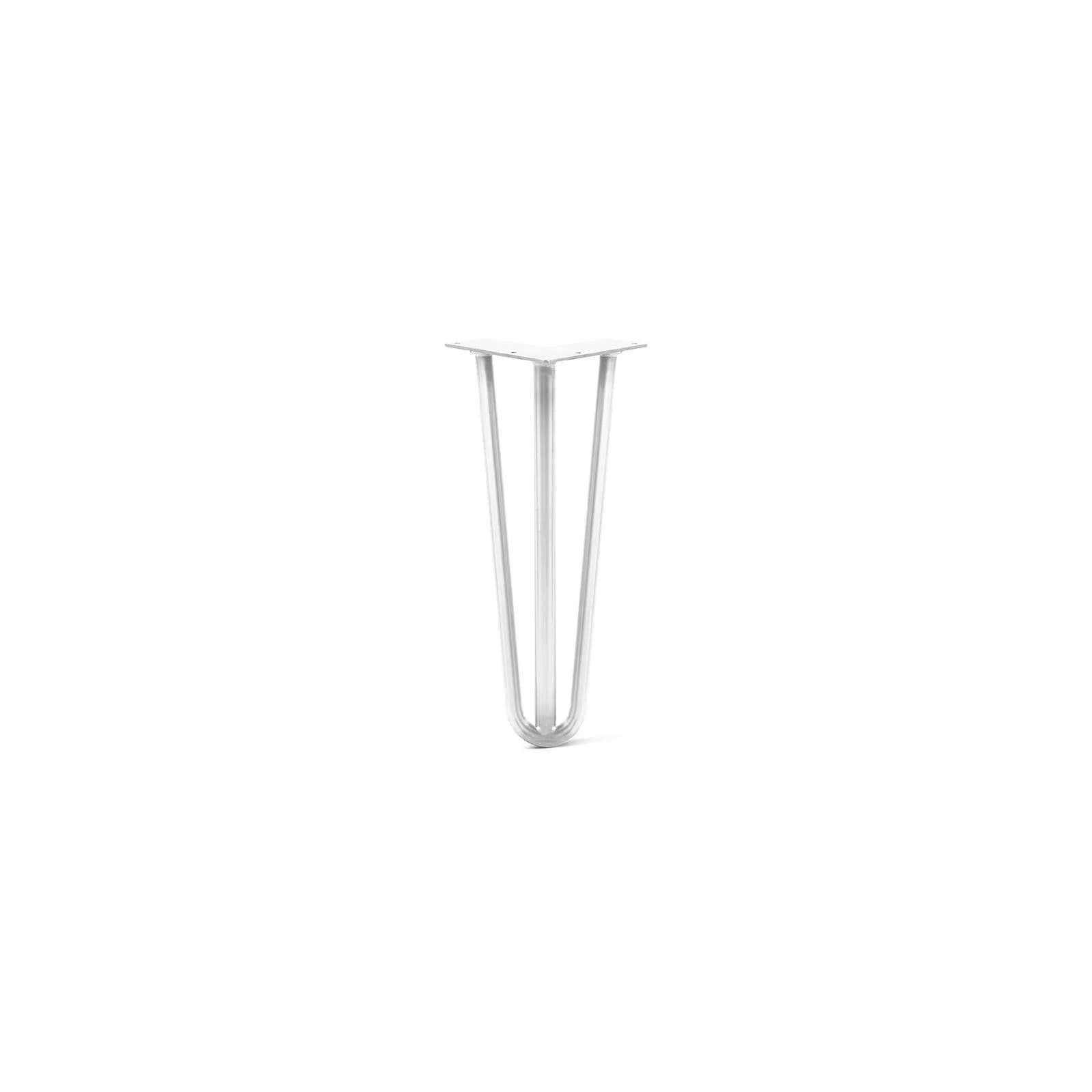 Hairpin Leg (Sold Separately), 3-Rod Design - White Powder Coated Finish