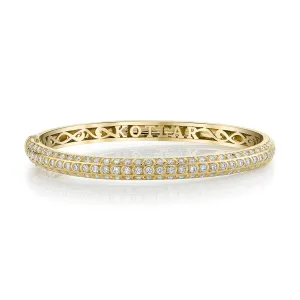 Halfway Artisan Pave Diamond Bangle