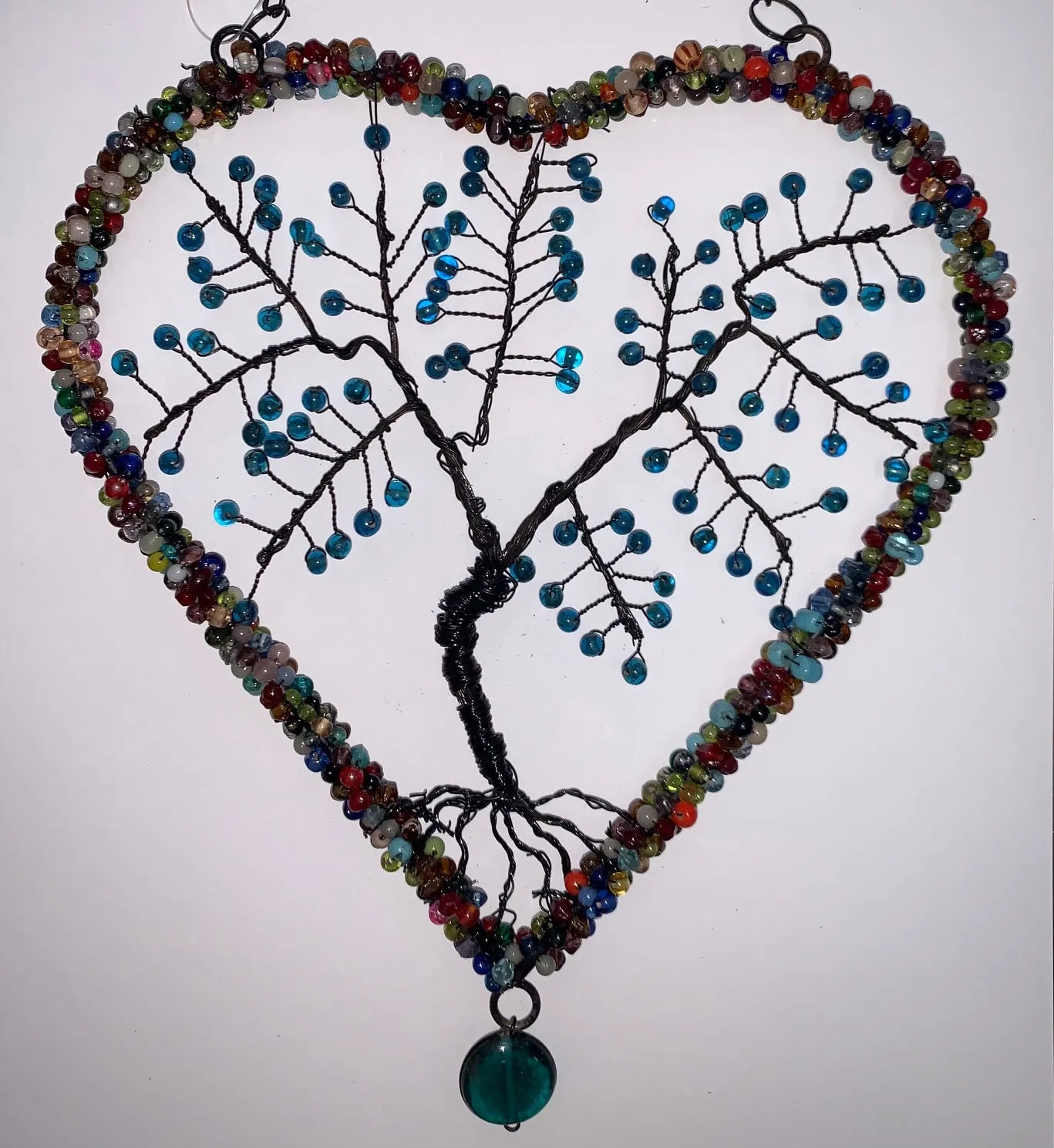 Heart Beaded Tree Of Life Hanging Decor