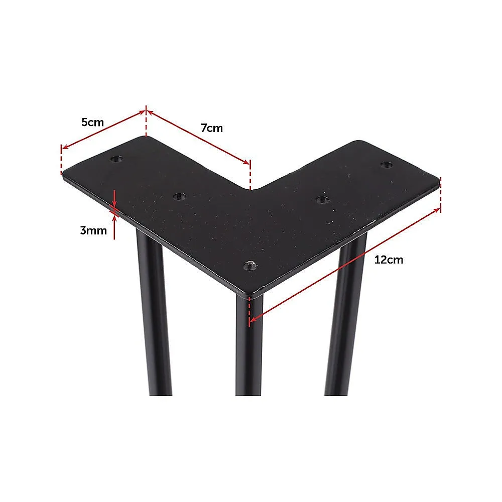 Heavy-Duty Corrosion-Resistant Hairpin Table Legs Set of 4