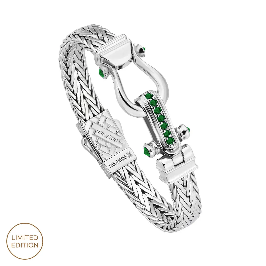 Iconic Emerald Woven Bangle