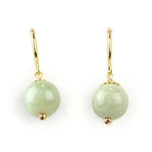 Jade Lucky Ball Earrings