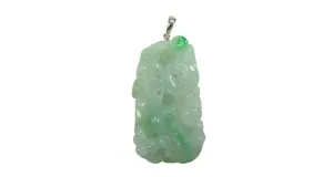 Jade Pendant 18K White Gold