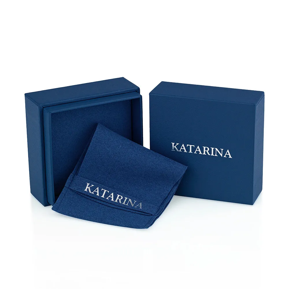 KATARINA 1 2/3 cttw Lab Grown Diamond Halo Earrings in 14k Gold