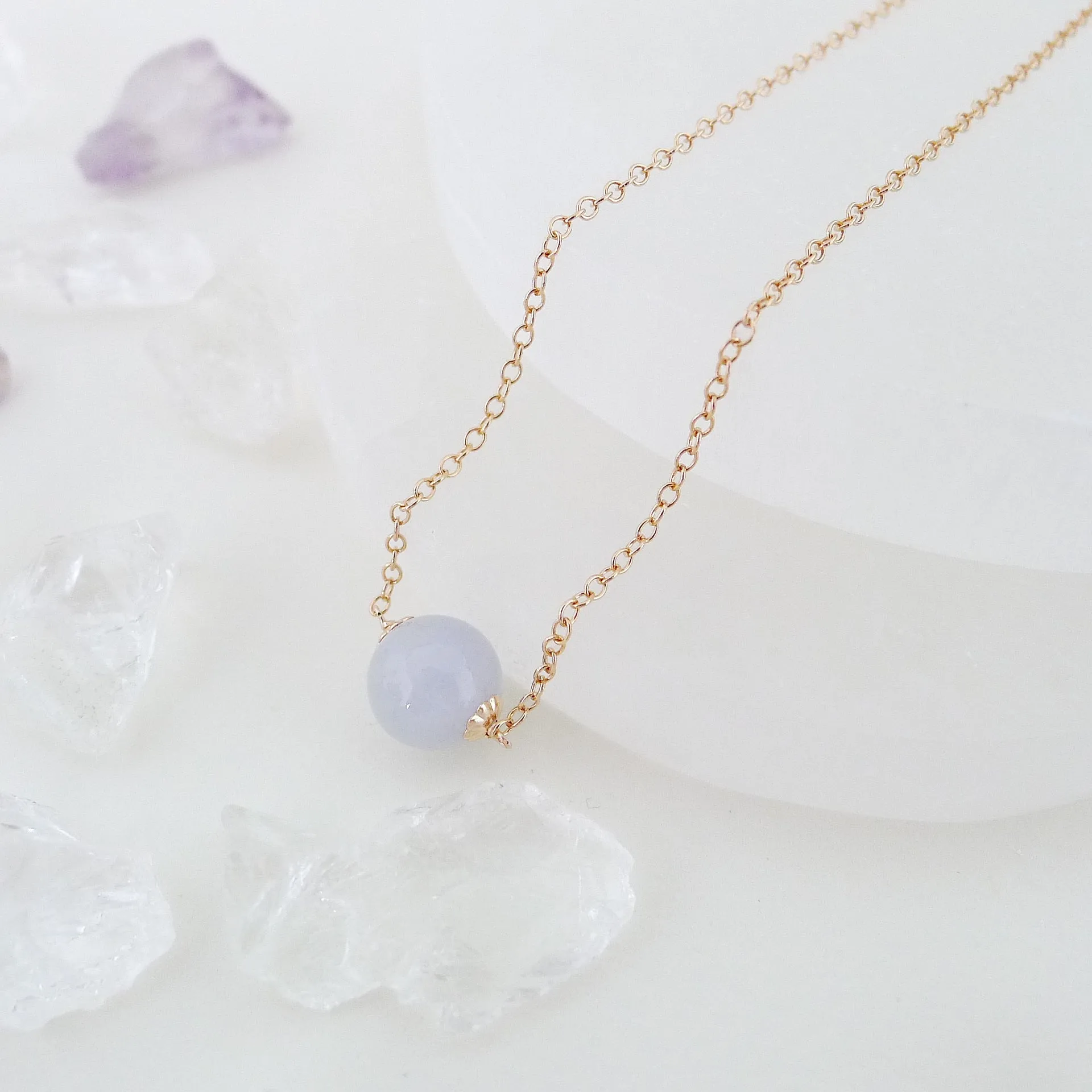 Katrice Necklace / Premium Lavender Jade