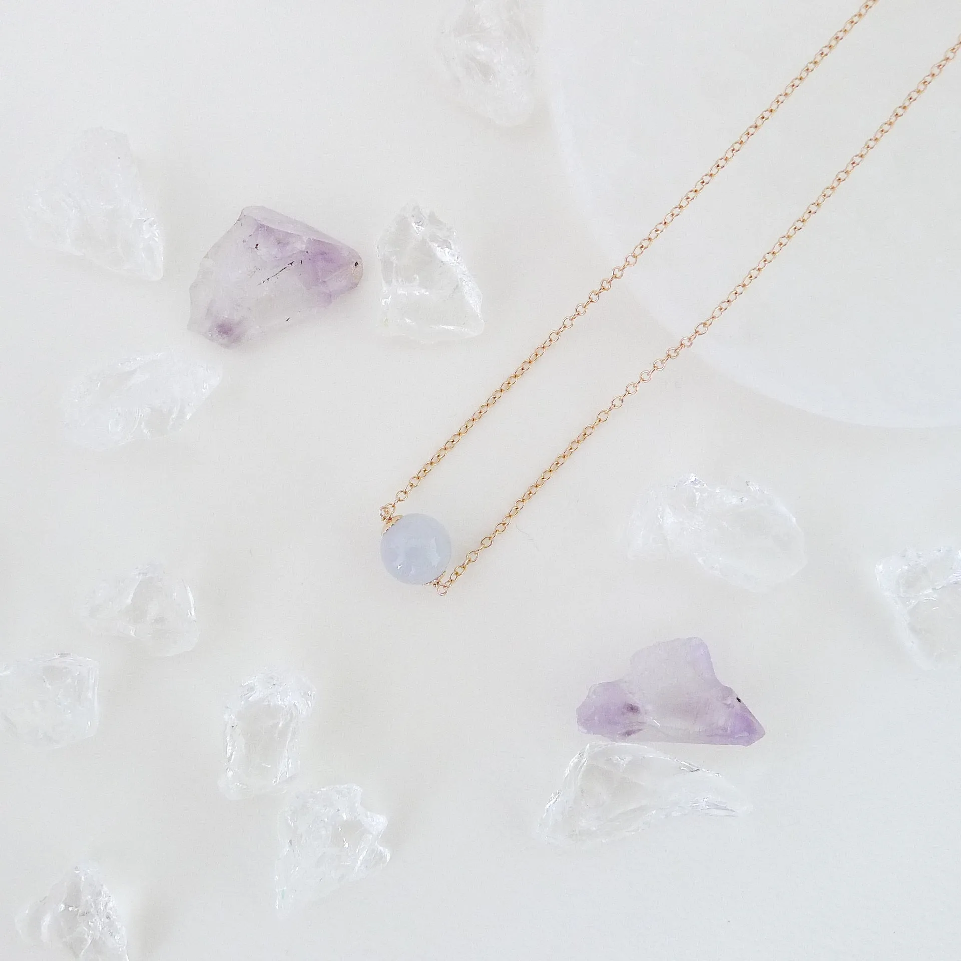 Katrice Necklace / Premium Lavender Jade