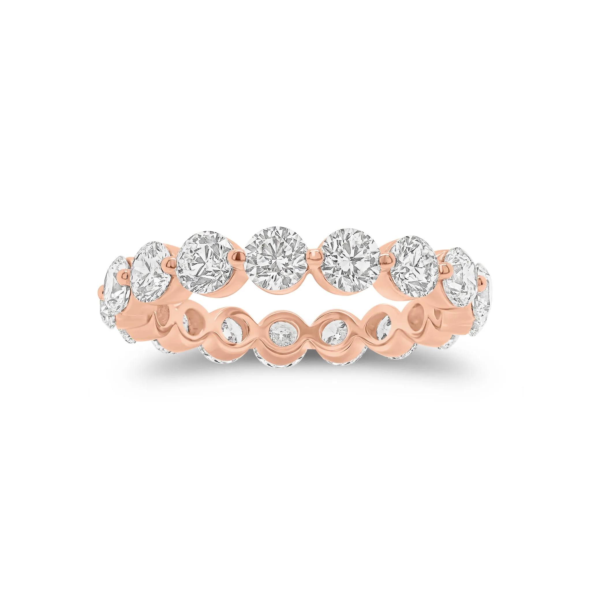 Large Single-prong Diamond Eternity Ring