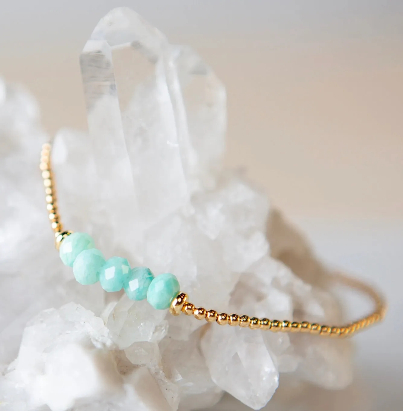 Lenny & Eva Lily Stretch Bracelet - Amazonite