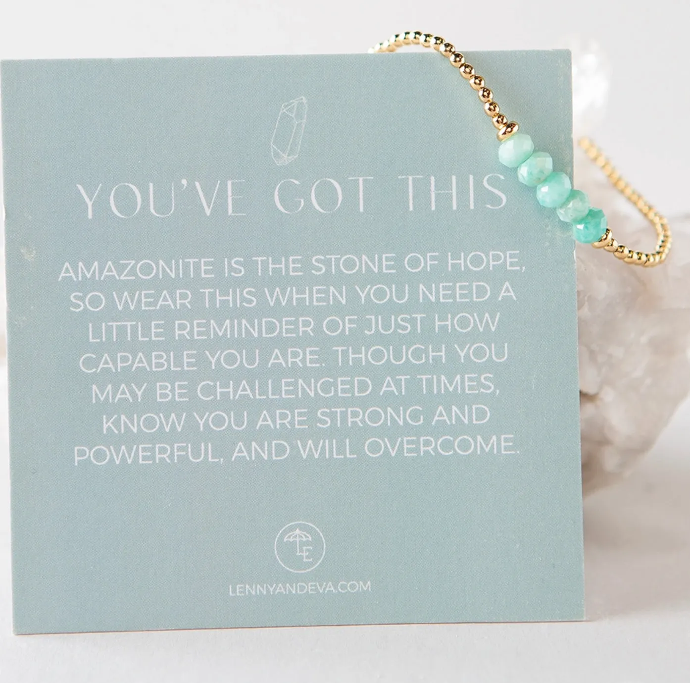 Lenny & Eva Lily Stretch Bracelet - Amazonite