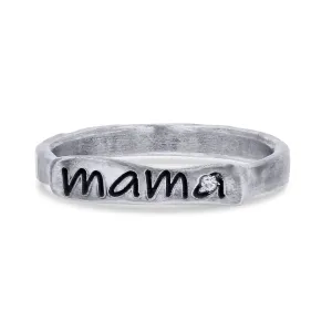 Lika Behar Stockton Sterling Silver "Mama" Diamond Accent Ring