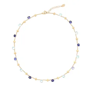 Marco Bicego Paradise Single Strand Topaz & Iolite Necklace