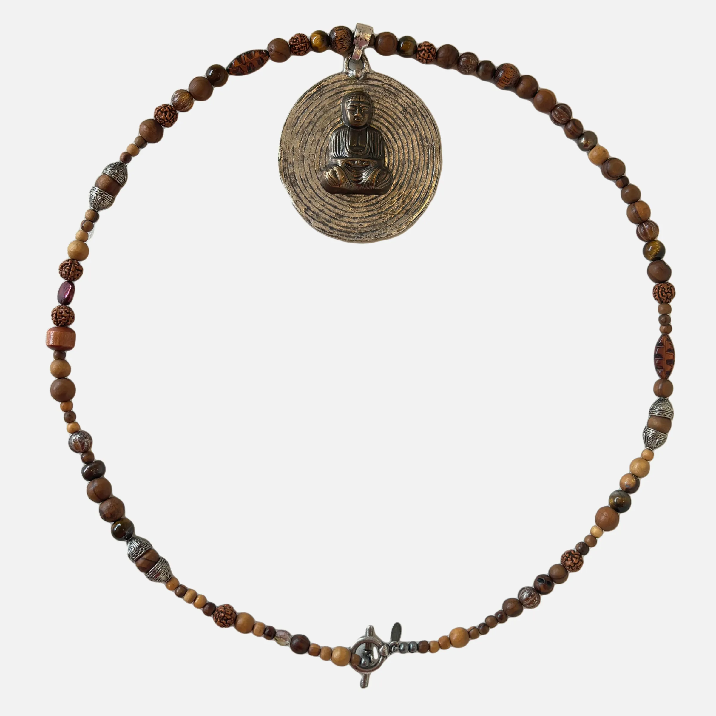 Meditating Buddha Beaded Necklace (94)