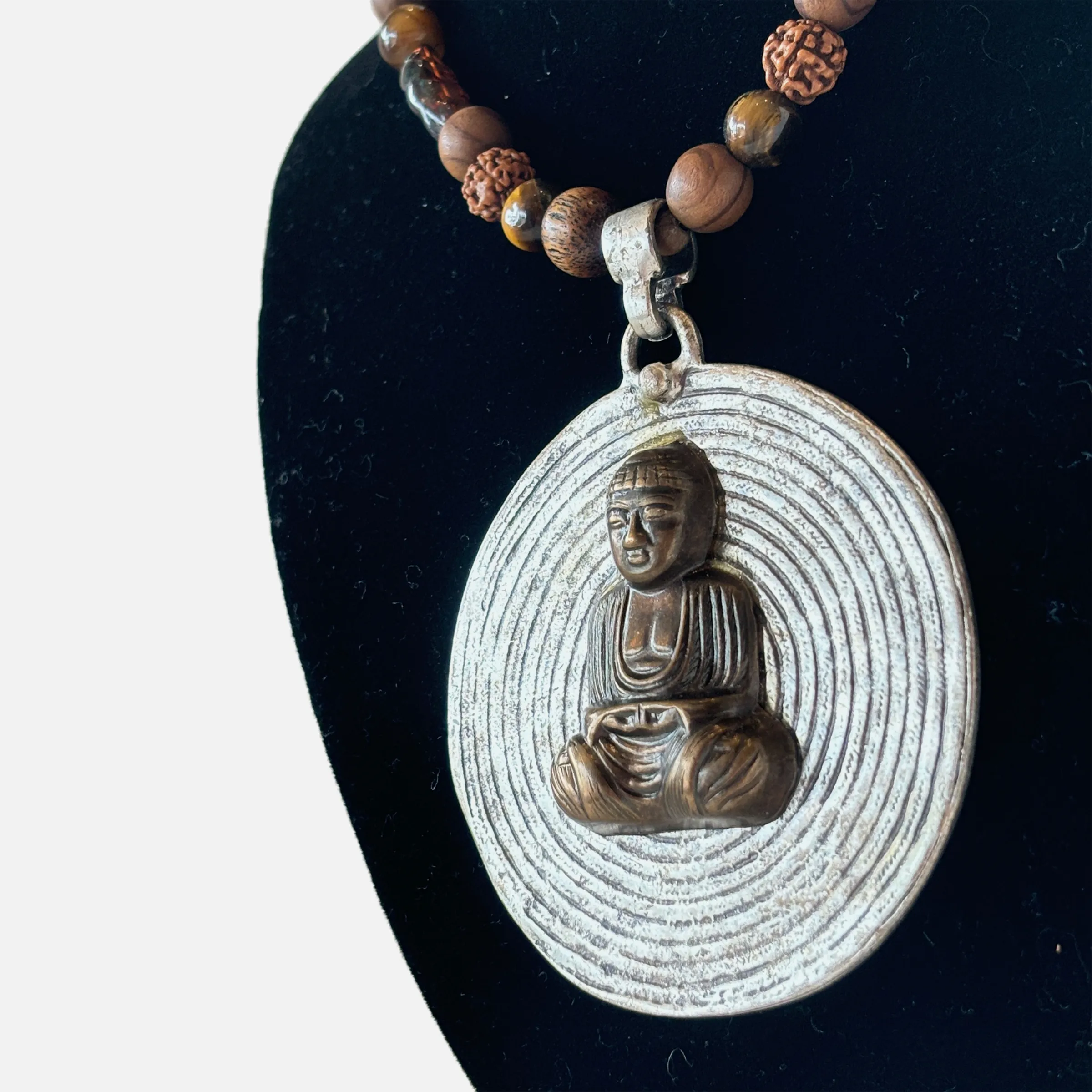 Meditating Buddha Beaded Necklace (94)